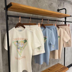 Ensemble short t-shirt été – tenue sport décontractée en coton