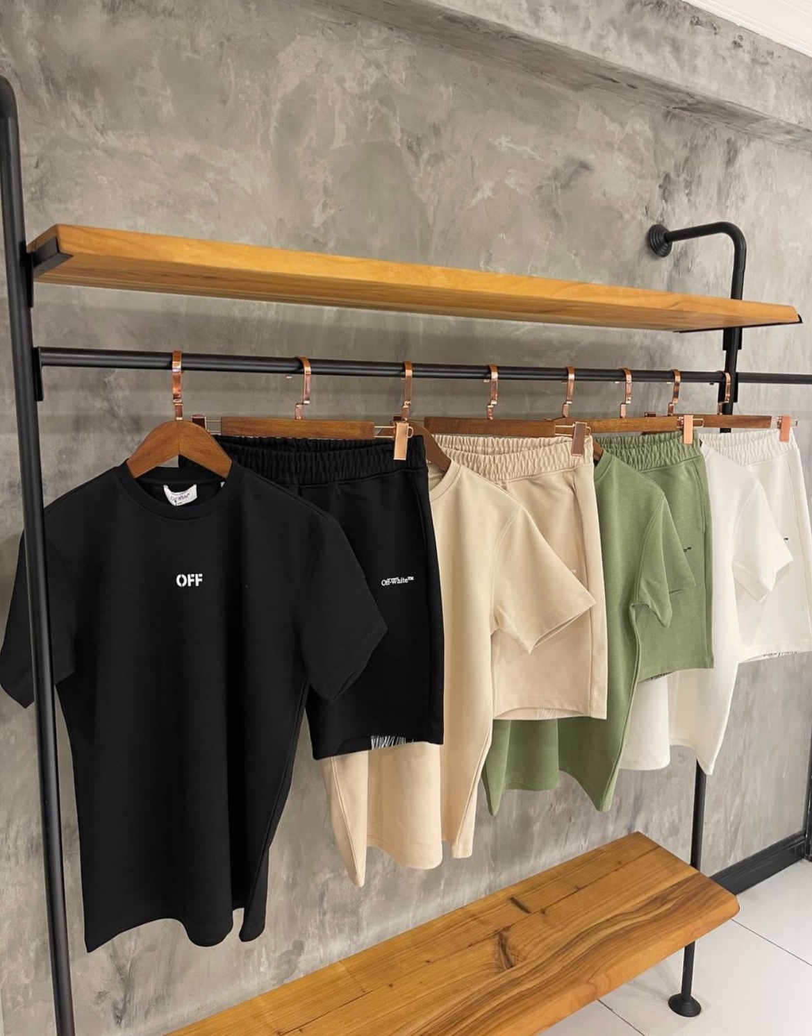 Ensemble short t-shirt été – tenue sport décontractée en coton