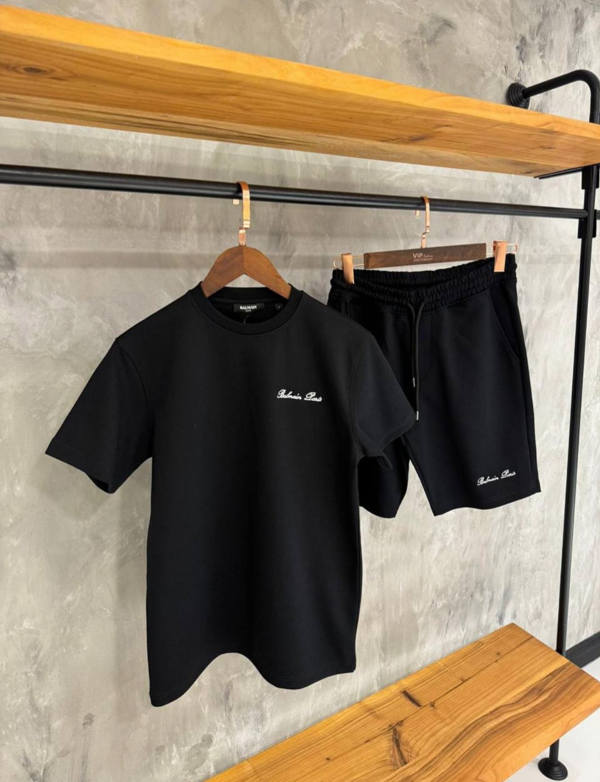 Ensemble short t-shirt été – tenue sport décontractée en coton